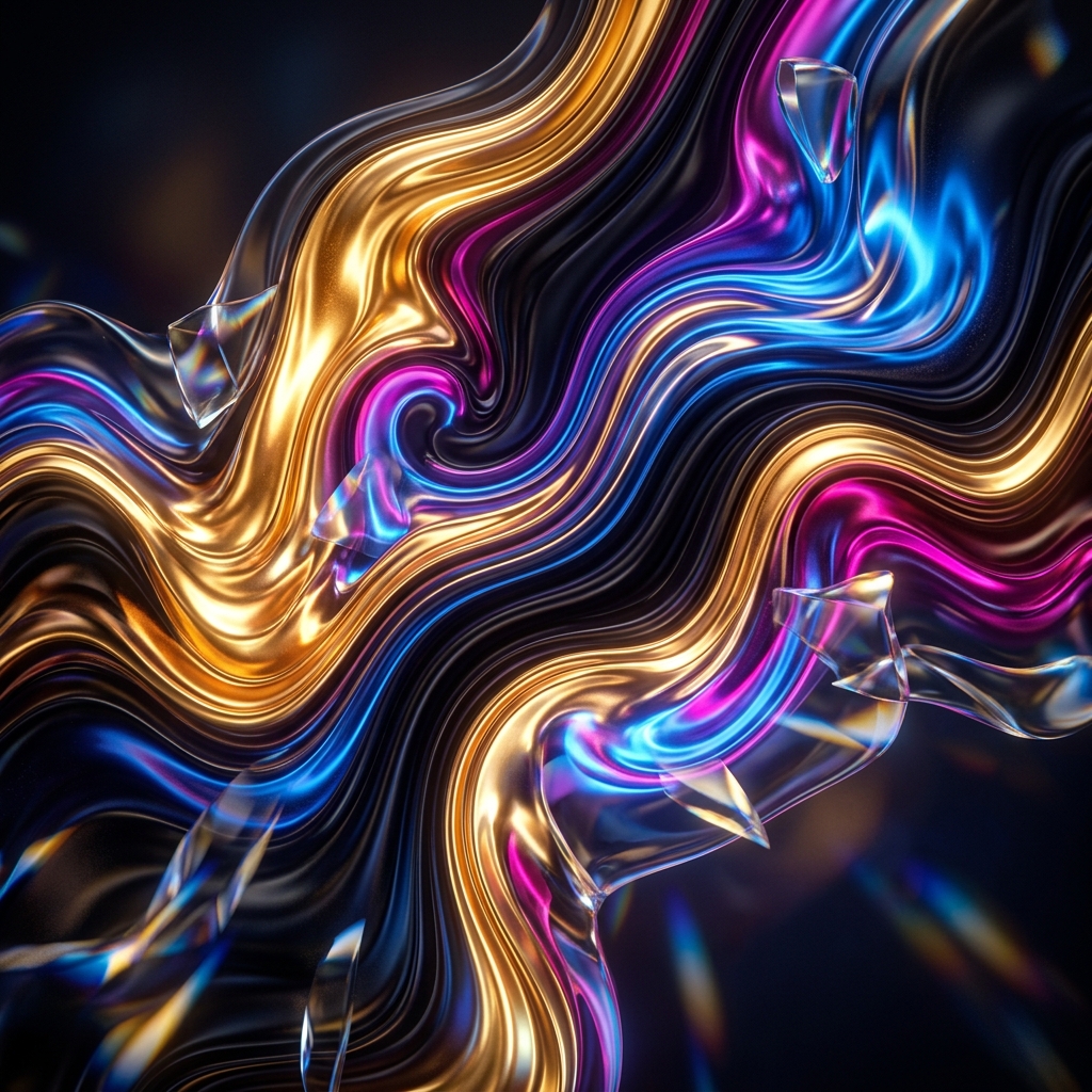 Swirling Gold Wallpaper