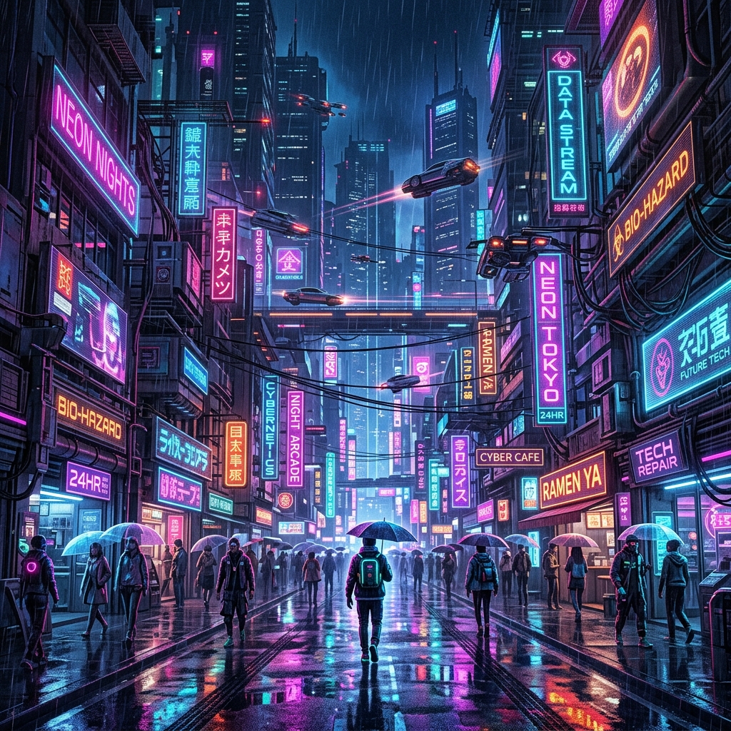 Neon Nights Wallpaper